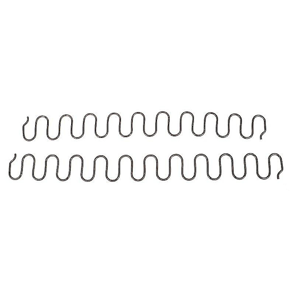 2 stk. udskiftningssofastol fjedre, møbelfjeder med clips, 45cm 50cm 60cm 65cm 70cm lang Ressort Hardware