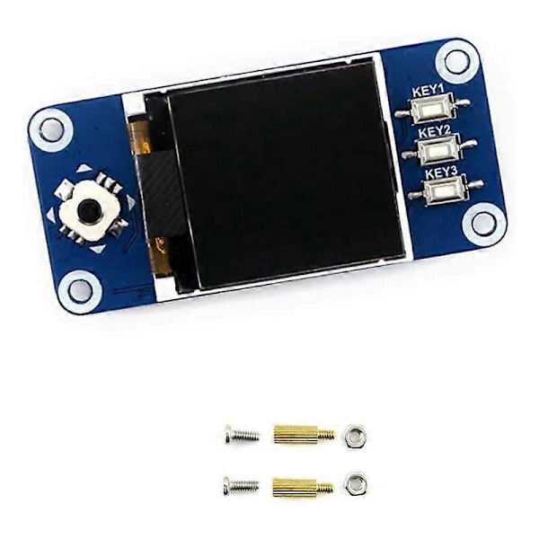 1.44 Tommers LCD-skjerm HAT for 2B/3B/3B+/Zero/Zero W 128X128 Piksler SPI Grensesnitt LED Bakgrunnsbelysning 3.3V