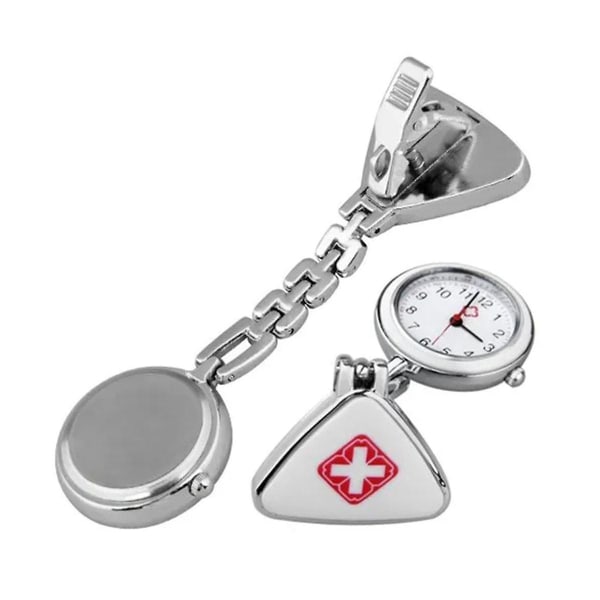 Clip Nurse Doctor Pendant Pocket Quartz Watch Trekant Nurse's Table