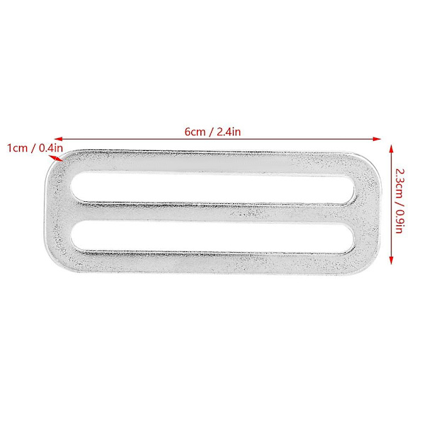 Vektbelteholder i rustfritt stål - Klips, glidebryter, stopper, holder, feste for dykking