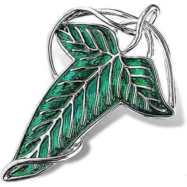 Elegant Elven Green Tree Leaf Emaljerade Nålbrocher för Kvinnor Män, Cosplay Kappnål Spänne Presenter.