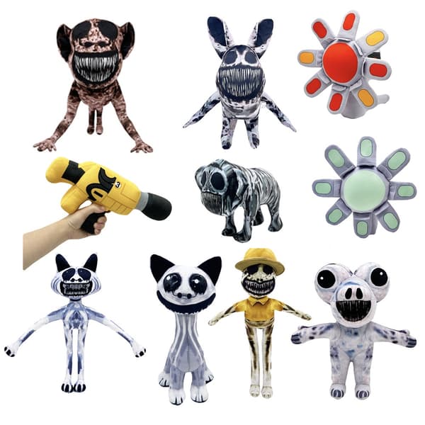 ZOONOMALY Deformed Zoo Game -kauhunukke, pehmolelu D