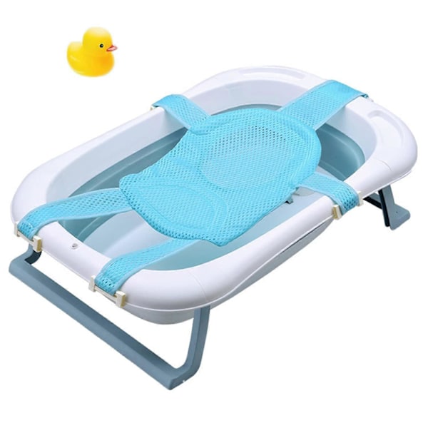 Badinsats babybadnät babybadstöd meshkudde spädbarnsbad säkerhet mjuk komfort