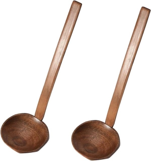 Japansk långskaftad sköldpaddsskal-soppslev för hot pot - 2-pack