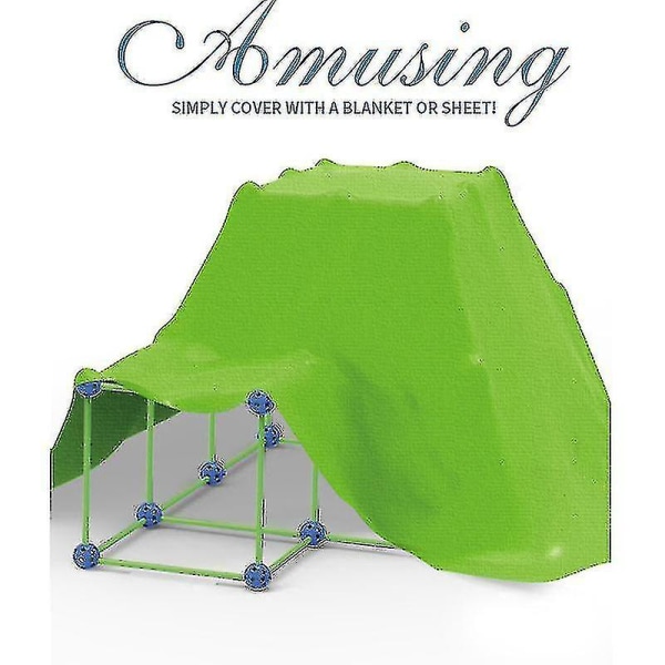 Kids Fort Building Castles Tunnels Tents Kit 3d Glow In The Dark(c)