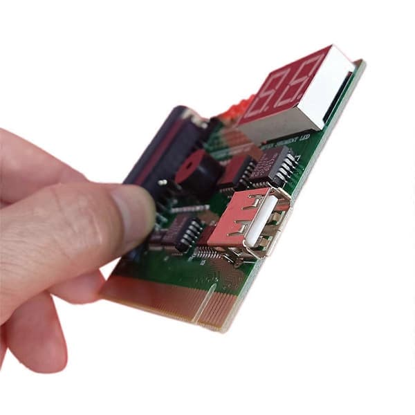 2 Sifret Bit PC Datamaskin Hovedkort Diagnostisk Kort USB PCI LCD Feilkode Display Tester Analysator P