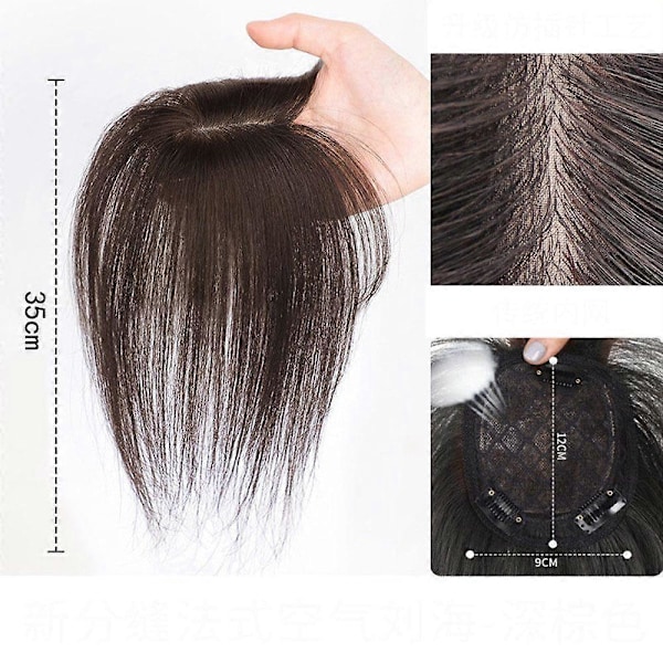 Hårdelar Sömlös hårkudde toupé Hårstycke Clip in Hästsvans 35CM naturlig bekväm stilfull