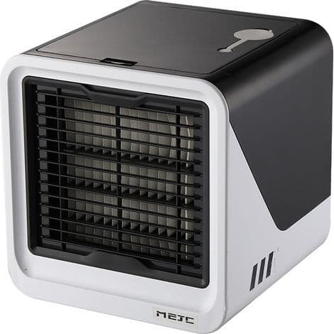 Mini bærbar aircondition. Bordluftfugter. 3 hastigheder. Strømforsynet. Sort