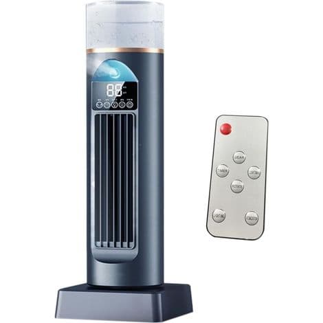 120° Oscillerende Tårnventilator med Kølefunktion til Hjem og Kontor - Sort