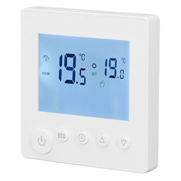 Vattenvärmetermostat LCD Intelligent Temperaturregulator 95-240V