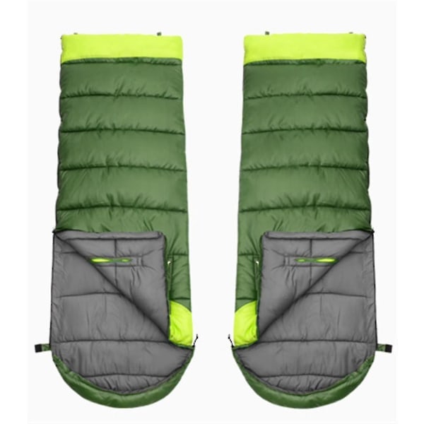 'bærbare vandtætte soveposer med lynlåshuller til arme og fødder (armygreen, 1,05 kg, højre)