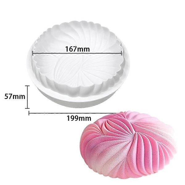 Silikone bageform til bagning, 3D silikoneforme til kager, mousse, dessert, bagværk
