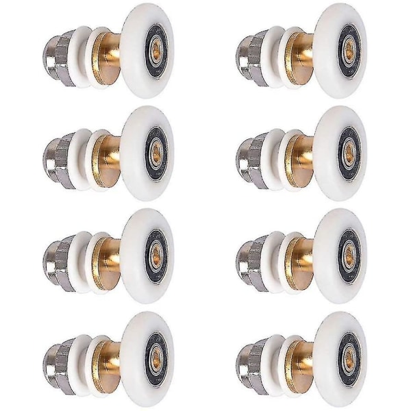 8pcs Er Door - R Caster Wheel For Er Door Sliding Rs Door R Replacement Wheel 27mm