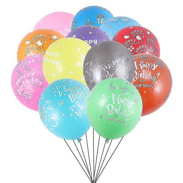 100 stk 12 tommers ballonger Tykk romoppsett Ballonger Festgaver Festballonger