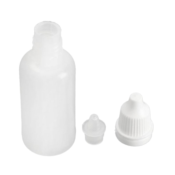 50 stk Tomme Plast Squeezable Dropperflasker (20ml)