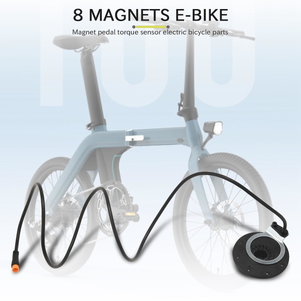 E-cykel Bz-4 (8) Pas Kt 8 Magneter Pedal Momentsensor Ebike delar Vattentät anslutning för el