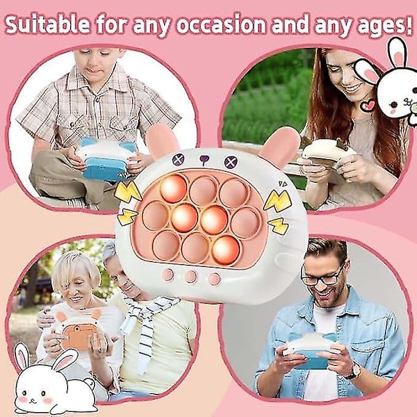 Pop Fidget It Hurtig Tryk Spil, Pop Fidget Sensor Spil Spil, Puslespil Maskine Spil Controller Pink