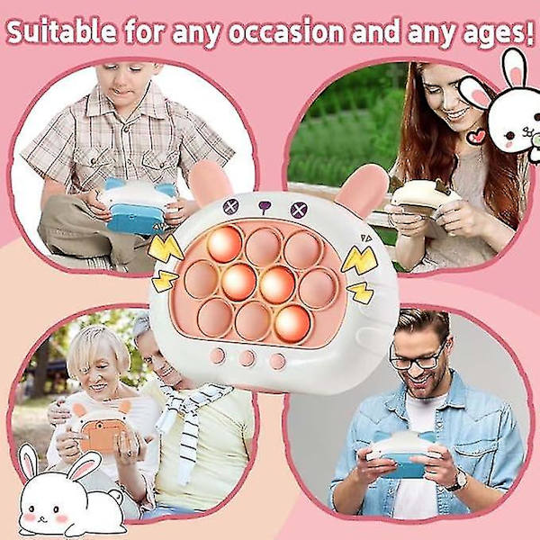Pop Fidget It Nopea Painalluspeli, Pop Fidget Sensor Peli Peli, Pulmapeli Pelikone Ohjain Pinkki