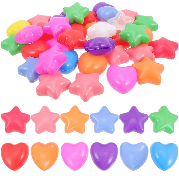 100 st Kids Badleksaker Stjärnformade Lekbollar Bollhav Bollar Färgglada Havsbollar Barn Lekbollar Spel Havsbollar Lekbollar