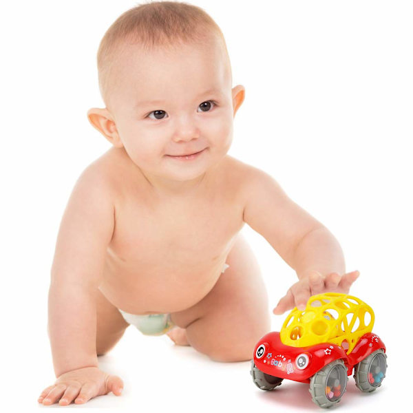Baby Leksaker 3-12 Månader 5 Tum Pojkar och Flickor Baby Leksaksbil