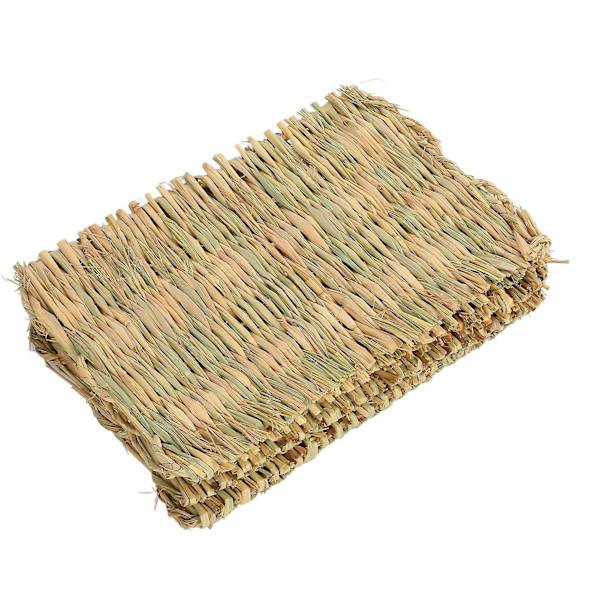 Kanin Gress Vevd Seng Matte 5-pakning - Varmt Rede for Marsvin, Hamster, Rotte - Universal 4 Sesonger Kanin Seng