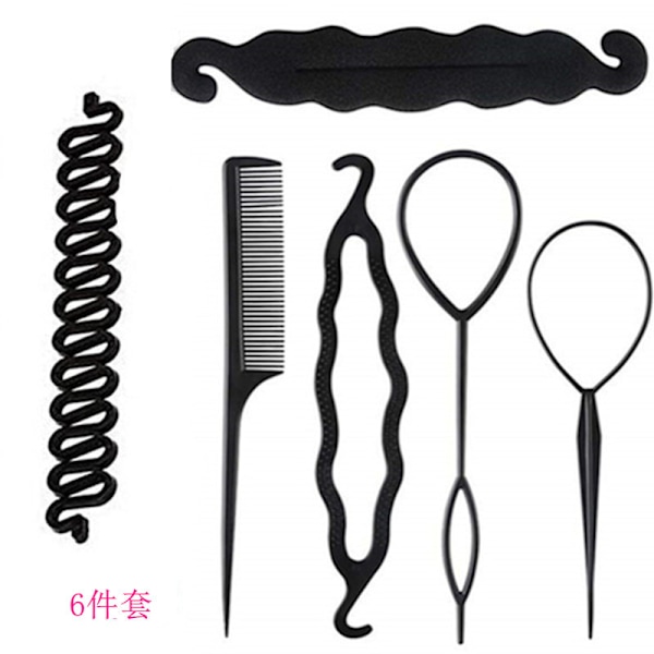 6-piece hair curler set