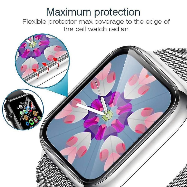 6-pack skjermbeskytter kompatibel med Apple Watch Series 1/2/3/4/5