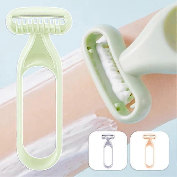 Manuel epilator til kvinder Bærbare barbermaskiner til armhuler Ben Smertefri hårfjerningsværktøj til kvinder og mænd Light Gray