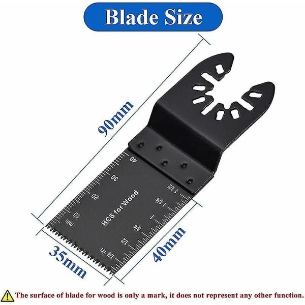 10 stk Universal Quick Release oscillerende savblade til DeWalt, Bosch, Fein, Makita, Multimaster Dremel 35mm