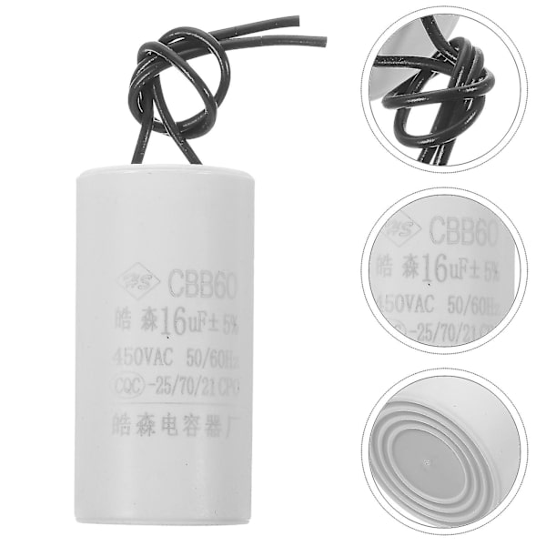 AC Kondensator 16uf 450v Motor Kørsel Kondensator Elektronisk Element Til Vaskemaskine