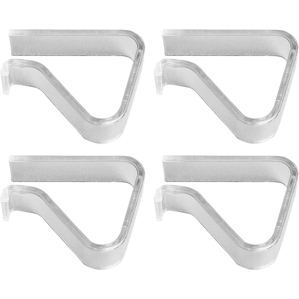 SZTXJ Set of 4 transparent plastic tablecloth clips For tables up to 25 mm thick