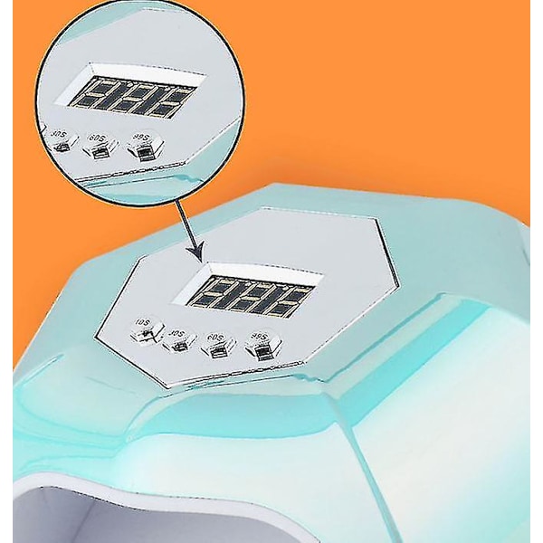 Led-nagellampa 168w nagelhärdande uv-lampa, led-nagellampa för gelpolering med automatisk sensor/4 timerinställningar Fg