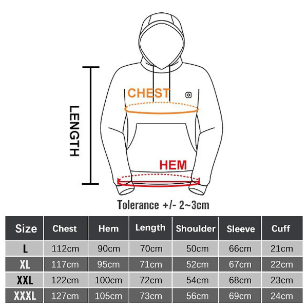 Utomhus El USB Värme Tröjor Huvtröjor Herr Vinter Varma Uppvärmda Kläder Ncm