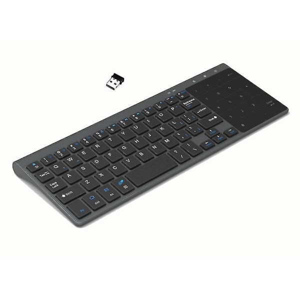 2,4 g trådløst tastatur 59-tasters tastatur med touchpad