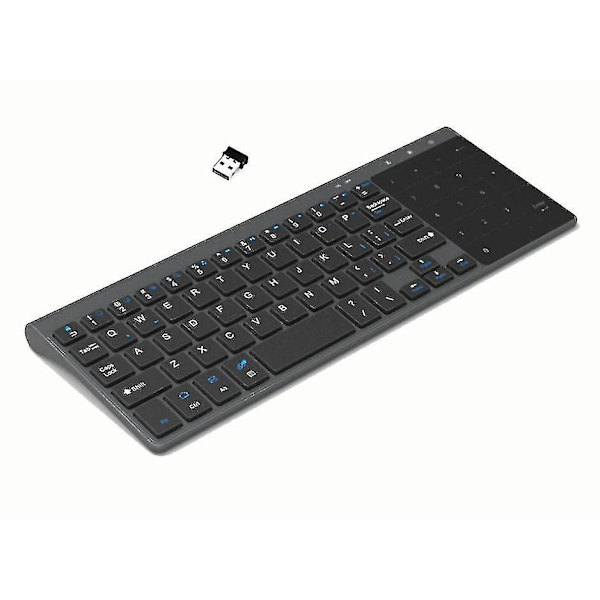 2,4 GHz Trådlöst Tangentbord med 59 Tangenter och Touchpad