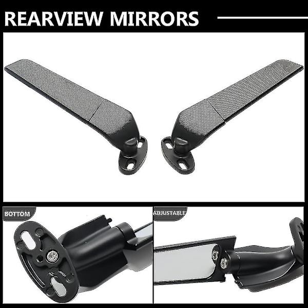 Til Honda Cbr600 Cbr650 F5 Cbr900 F4i R Rr Modificeret Motorcykel 2 stk. Bakspejl Vindvinge Justerbar Roterende Sidespejl