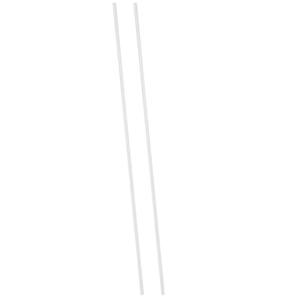 3 mm x 250 mm Rund Form Solid Akryl Stang Pmma Ekstrudert Bar Klar 2 stk
