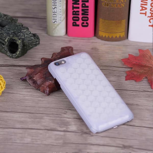 Bubble Case Beskyttende TPU & Silikone Anti-drop Bagside Cover Telefon Shell Til iPhone 6 Hvid
