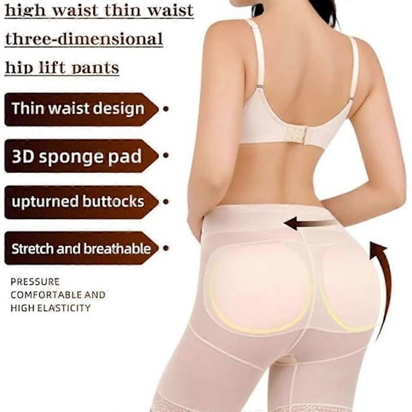 Formende Body Sculpting Højtaljede Bukser med Mavekontrol og Numseløft, Komfortabel Pasform