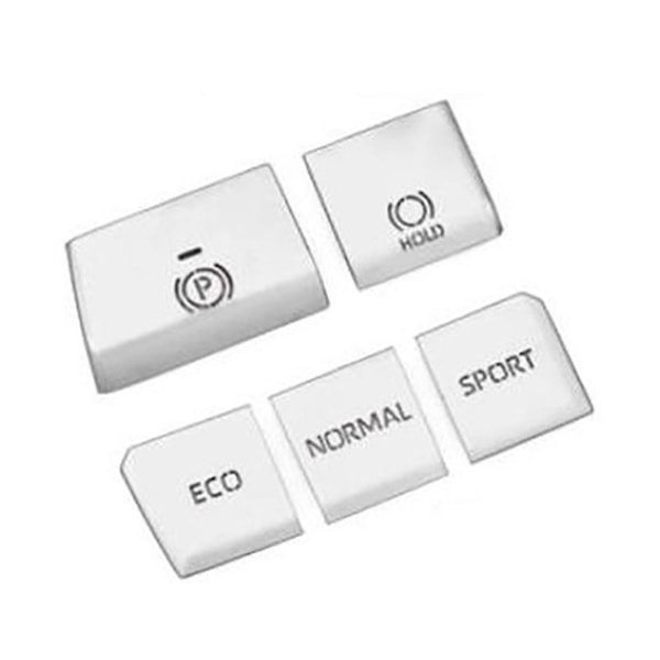 5kpl Silver Control Gear Multimedia Button Cover -tarratarvikkeet vuosille 2019-2021