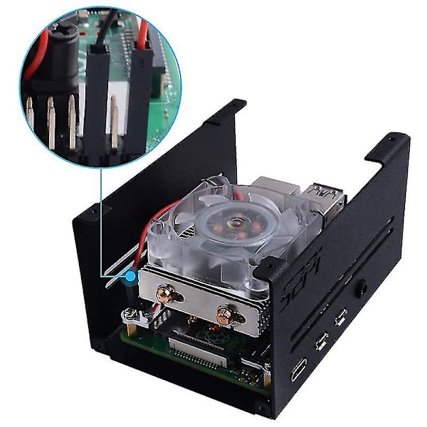 Metallhölje för 4 & Horisontell Is CPU-Kylfläkt för Tillbehör