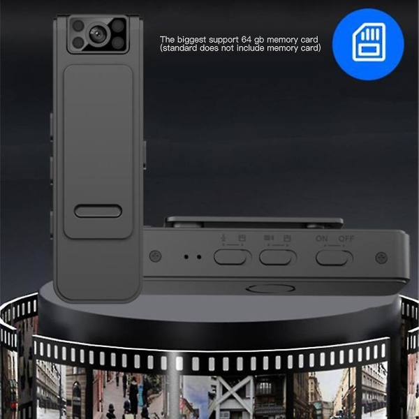 2024 Ny HD 1080p brusreducerande kamera Bärbar videoinspelare Body Camera Bästsäljare