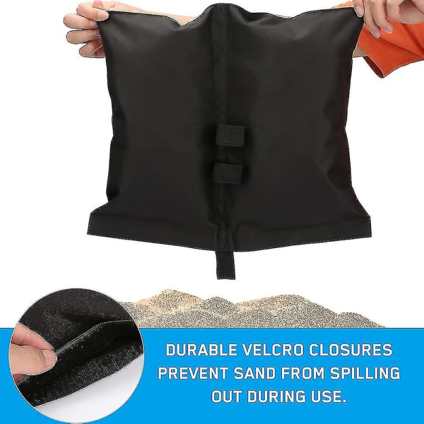 4-paknings teltvekter sandsekker, tunge vektede føtterpose Benvekter for føtter Benstangankertelt