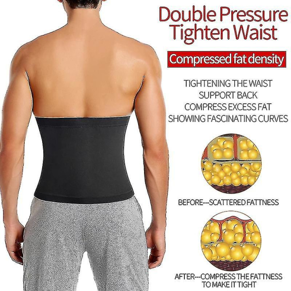 Men Abdomen Reducer Sauna Fitness Sweat Belt