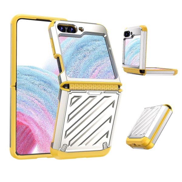 Z Flip 5 case, Armour Hard Case -yhteensopiva Samsung Galaxy Z Flip 5 saranasuojalla, pinnoitus Iskunkestävä Z Flip 5 cover