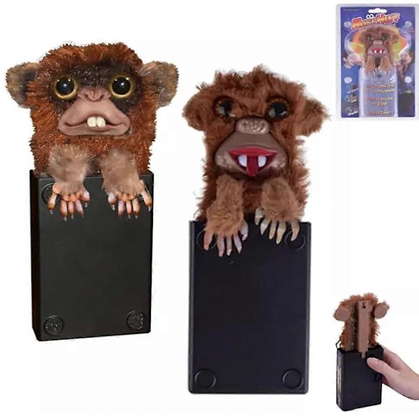 Prank Monkey Legetøj, Overraskende Prank Monkey Legetøj, Kæledyr Pranksters, Pop Up Monkey Prank
