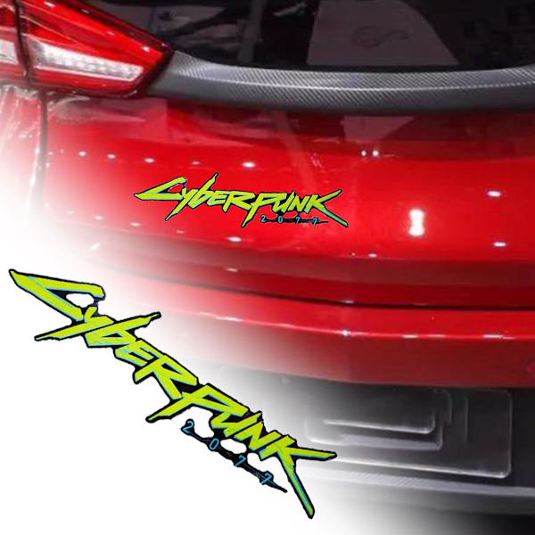 Cyberpunk 2077 Bilsticker Reflekterande Självhäftande Cool Billist Dekoration För Fönster Dörr Mengxi