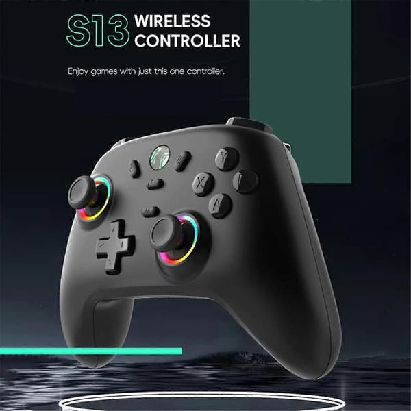 Trådløs Gaming Controller, Hall Effect 3D Stick, Gamepad Controller til PC//IOS/Laptop PC & Steam G