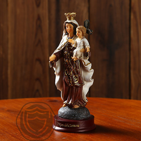 14,2 cm hög klassisk figur som håller ett barn, prydnad för mors dag, dekorationspresent i resin