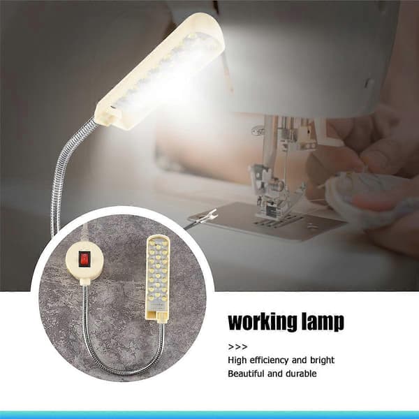 20 LED 220V Symaskin arbeidslampe Magnetisk type LED-lys